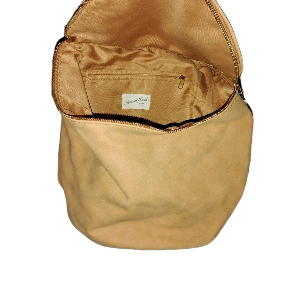 Universal Thread Goods Co. Handbag‎ Purse Womens Faux Leather Yellow Camel Brown